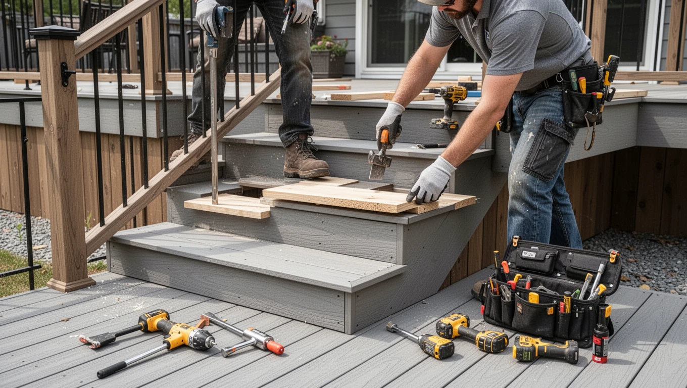 Deck Stairs Installation